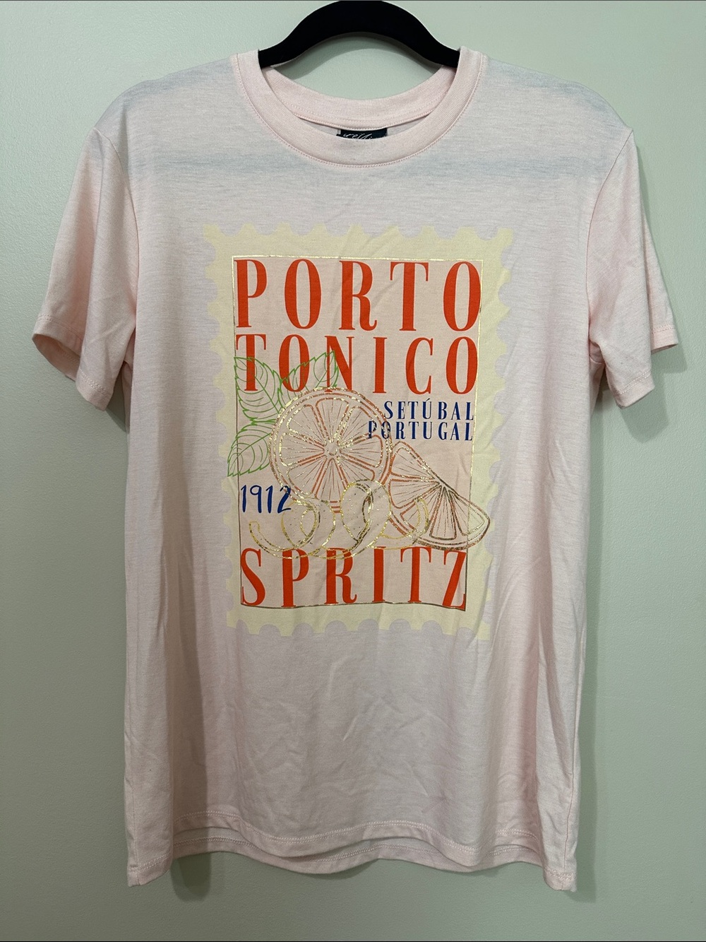 Porto Tonico Spritz Graphic Tee - Light Peach Women's Short Sleeve